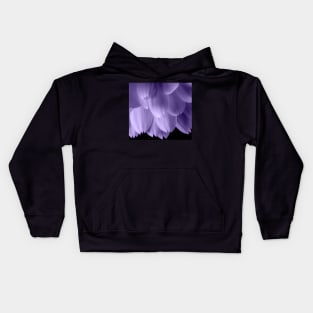 Ultra violet purple flower petals black Kids Hoodie